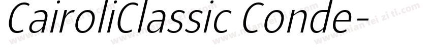 CairoliClassic Conde字体转换